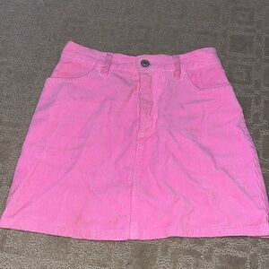 brandy melville pink mini skirt